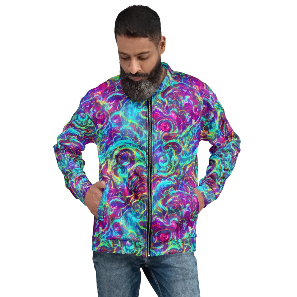 Surreal Riptide on Bomber Jacket — Front