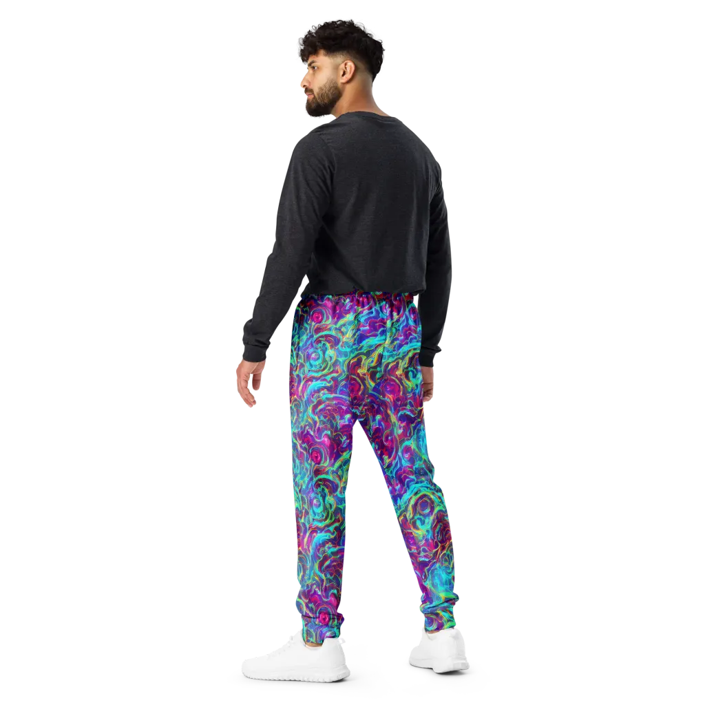 Surreal Riptide on Men's Joggers — Back