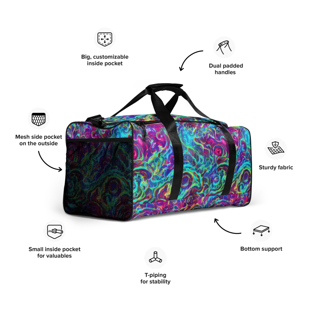 Surreal Riptide on Duffle Bag — Right Front