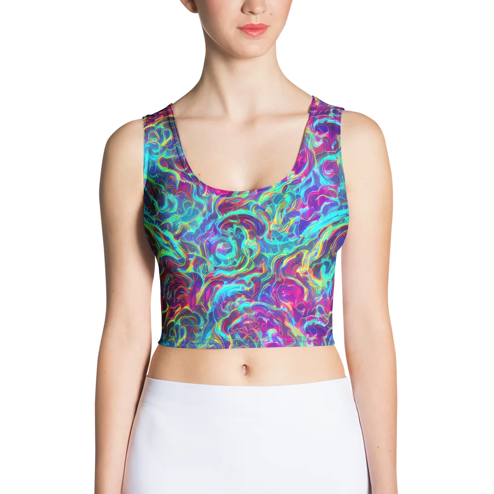 Surreal Riptide on Crop Top — Front
