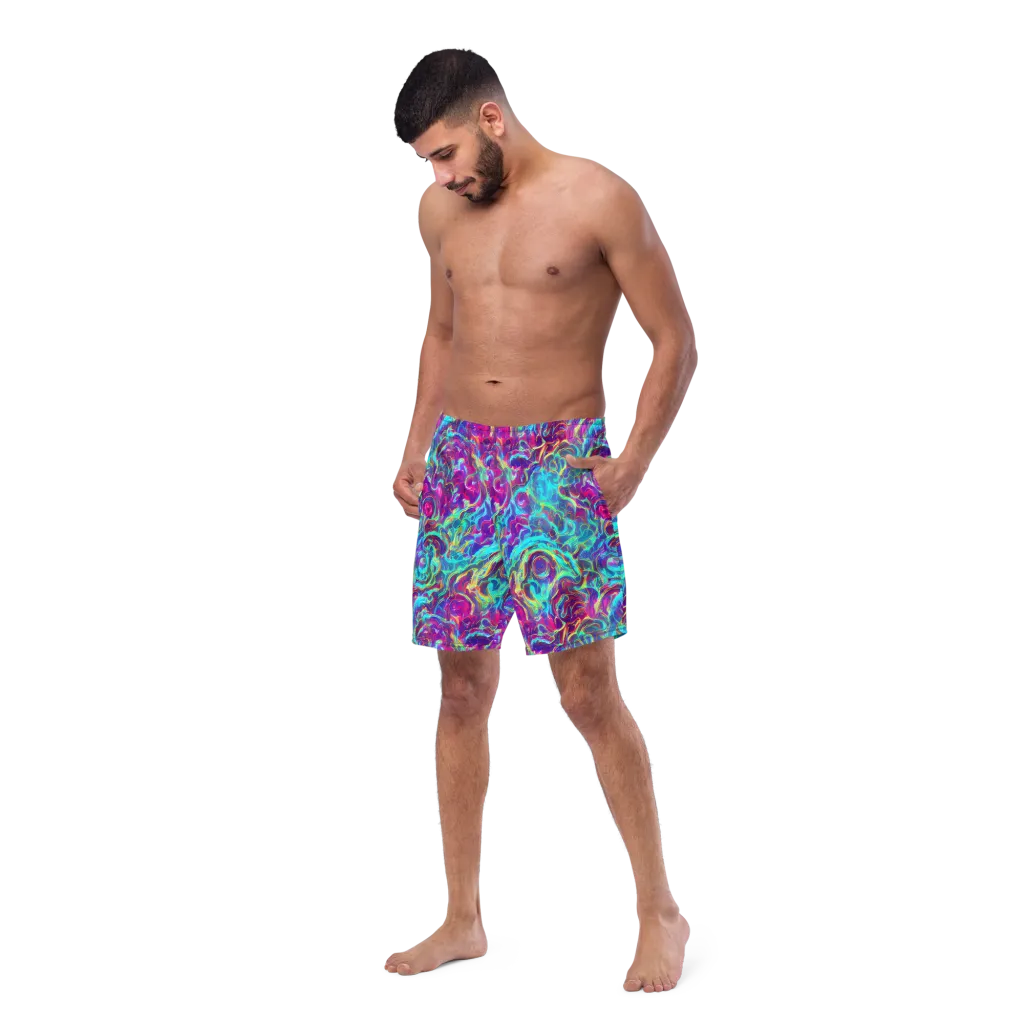 Surreal Riptide on Swim Trunks — Left Front