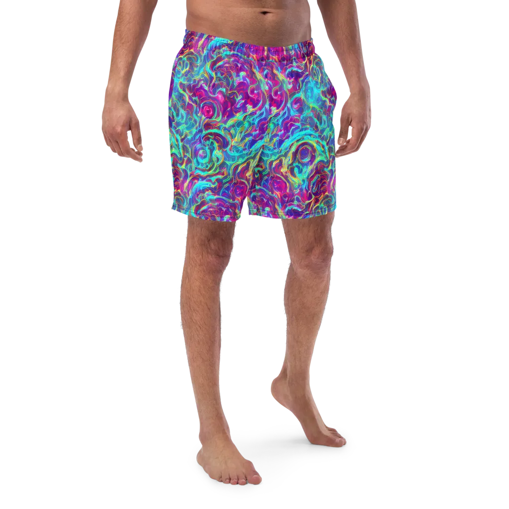 Surreal Riptide on Swim Trunks — Front