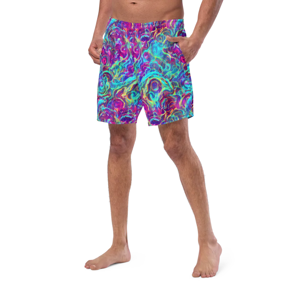Surreal Riptide on Swim Trunks — Left Front