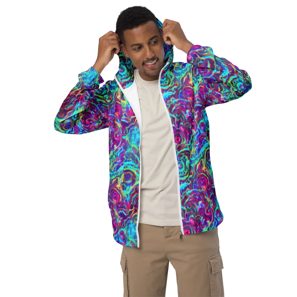 Surreal Riptide on Men's Windbreaker — Front