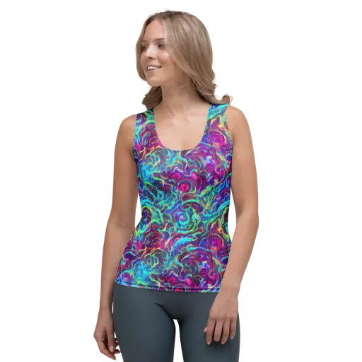 Surreal Riptide on a Women's Tank Top