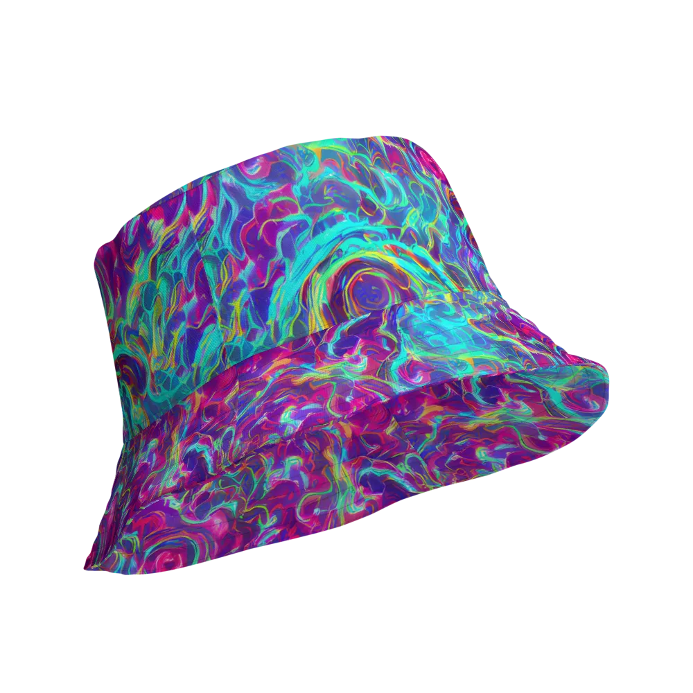 Surreal Riptide on Reversible Bucket Hat — Product details Outside
