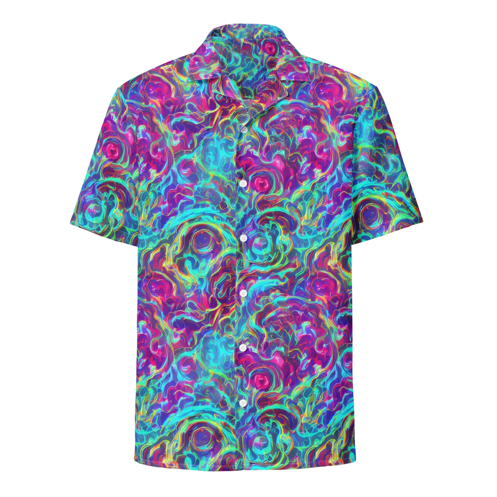 Surreal Riptide on Button Shirt — Front