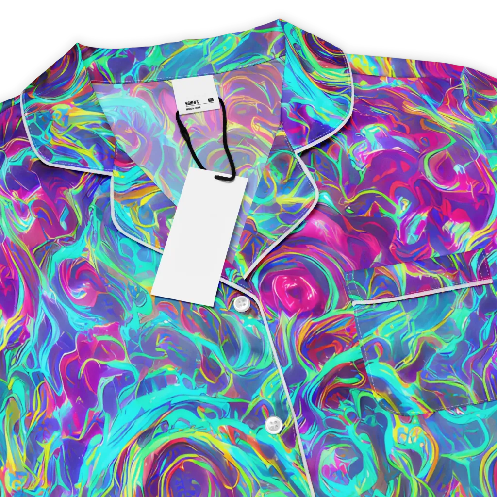 Surreal Riptide on Women's Short Sleeve Pajama Top — Product details