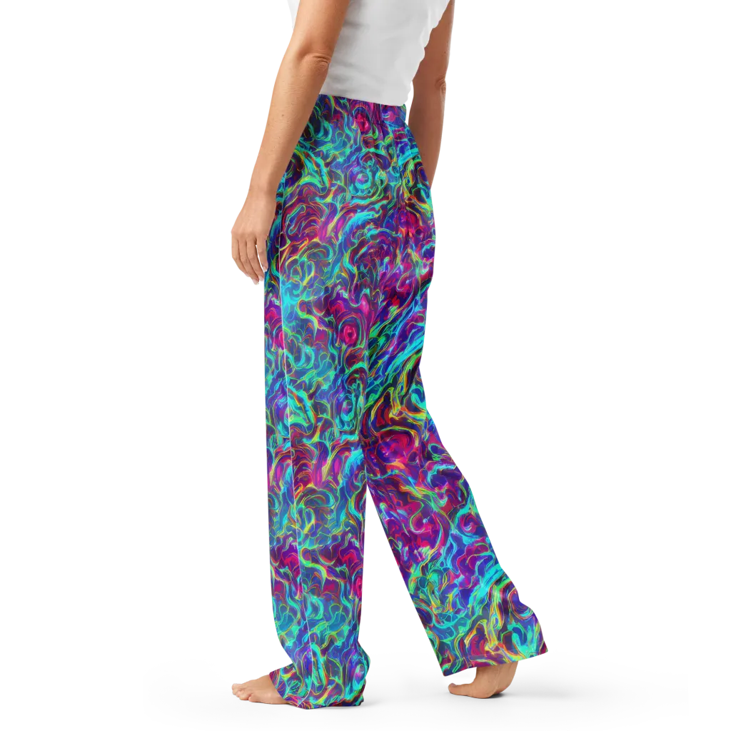Surreal Riptide on Women's Pajama Pants — Left