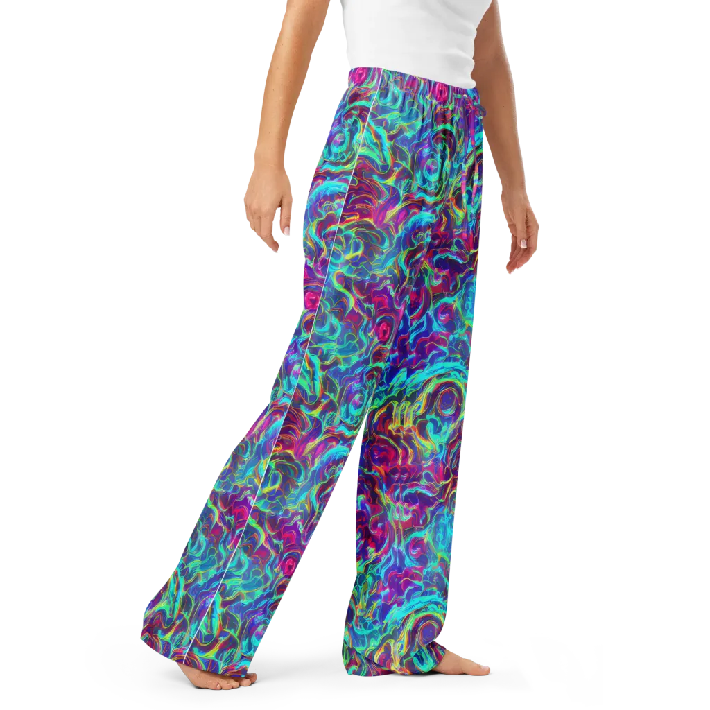 Surreal Riptide on Women's Pajama Pants — Right Front