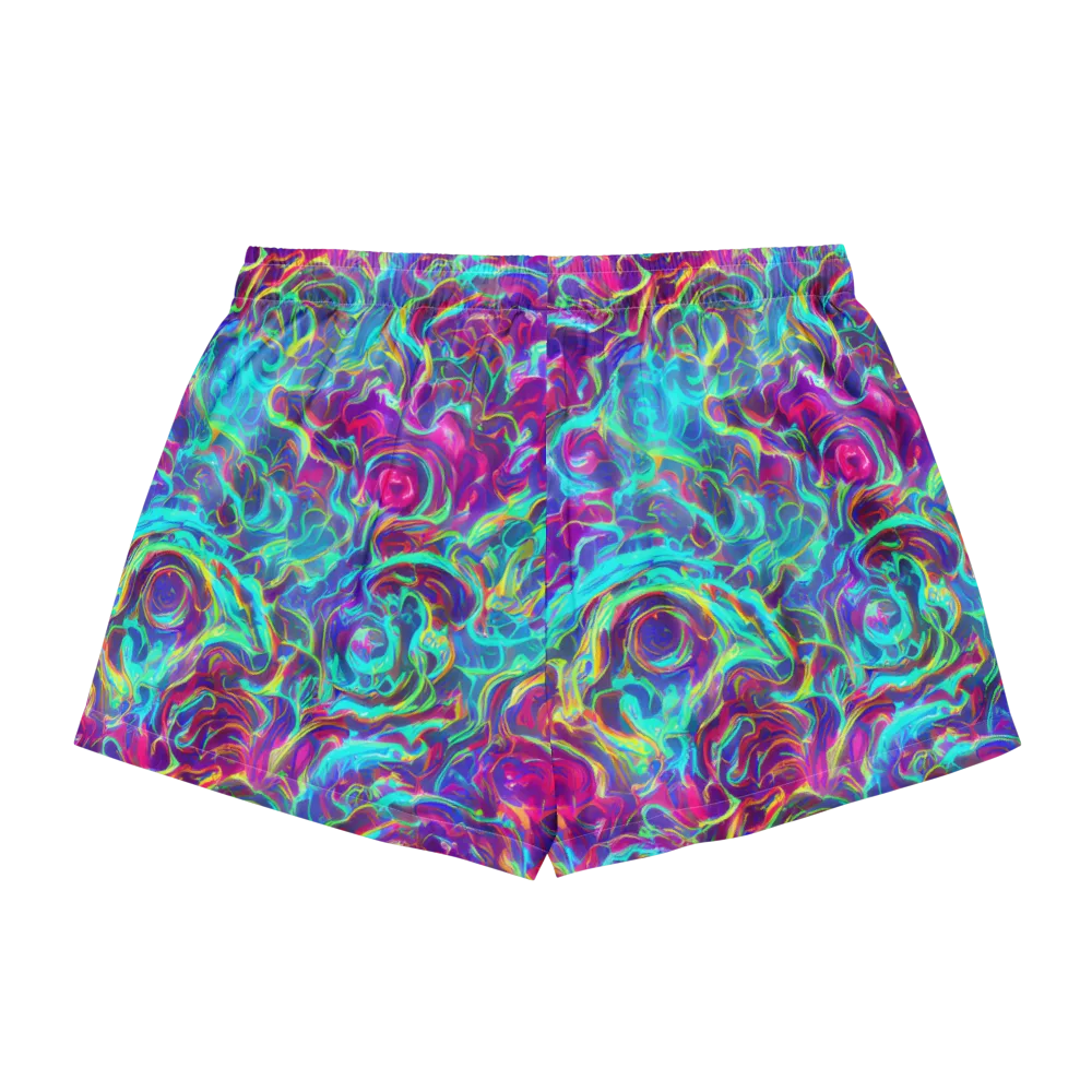 Surreal Riptide on Women's Pajama Shorts — Back