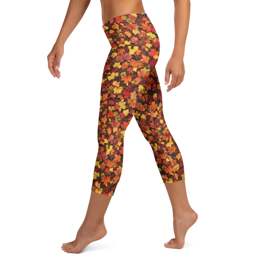 Autumn Canopy on a Capri Leggings