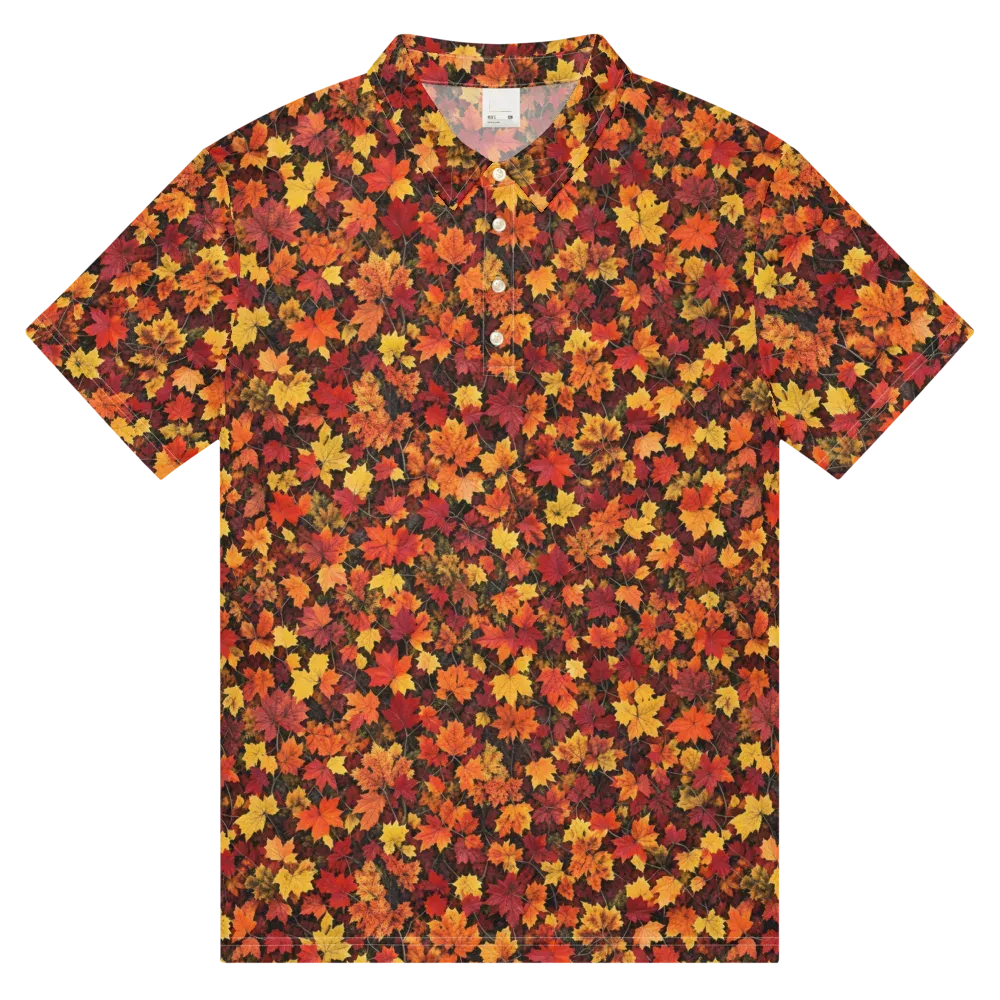 Autumn Canopy on Men's Slim Fit Polo Shirt — Front