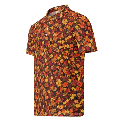 Autumn Canopy on a Men's Slim Fit Polo Shirt
