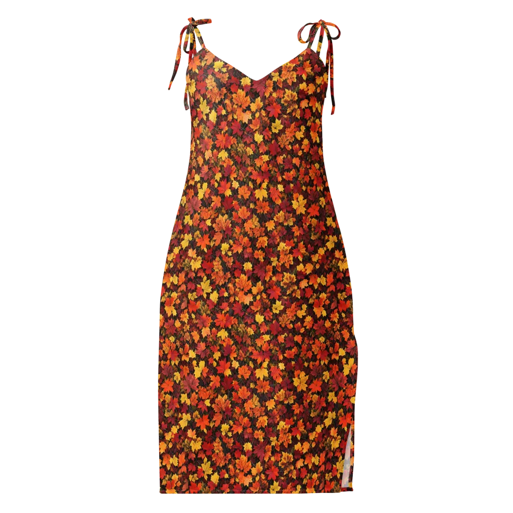 Autumn Canopy on Slip Dress — Front