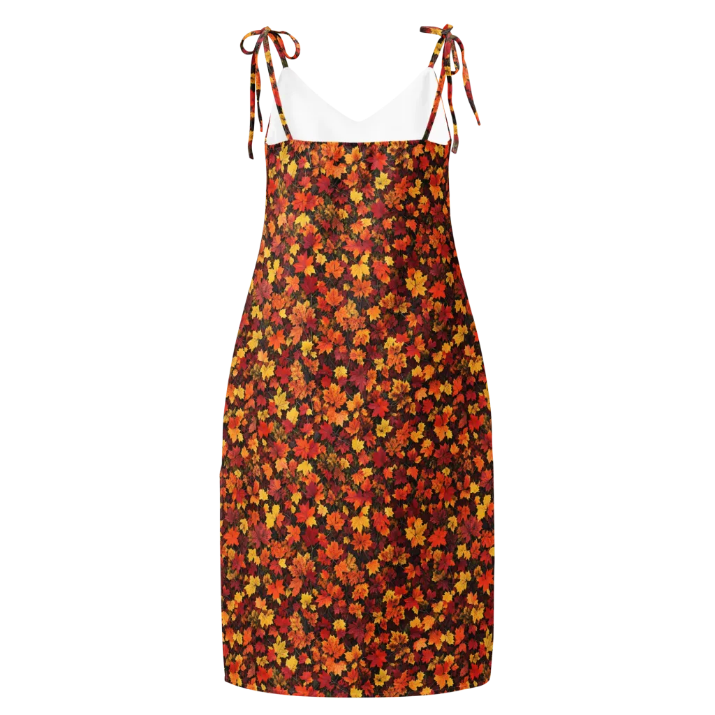 Autumn Canopy on Slip Dress — Back