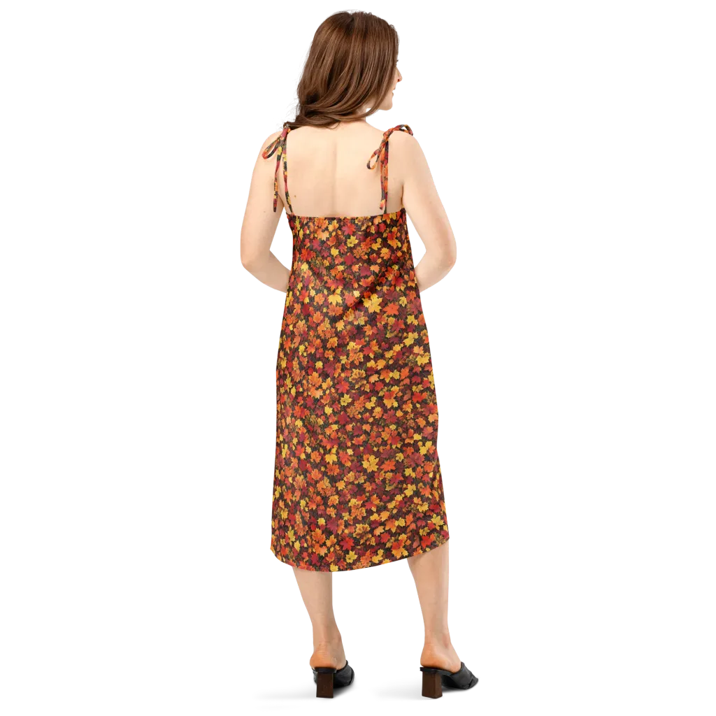 Autumn Canopy on Slip Dress — Back