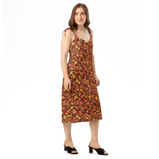 Autumn Canopy on a Slip Dress