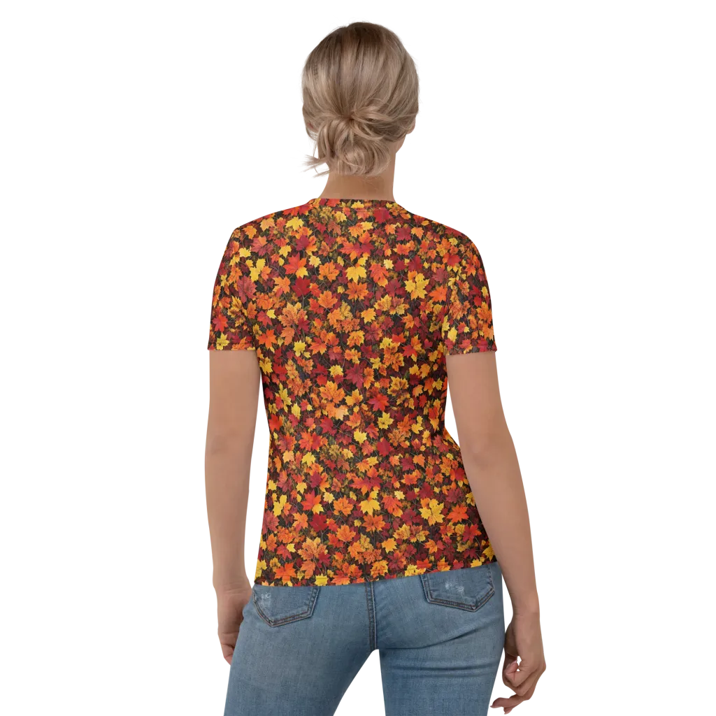 Autumn Canopy on Women's Crew Neck T-Shirt — Back
