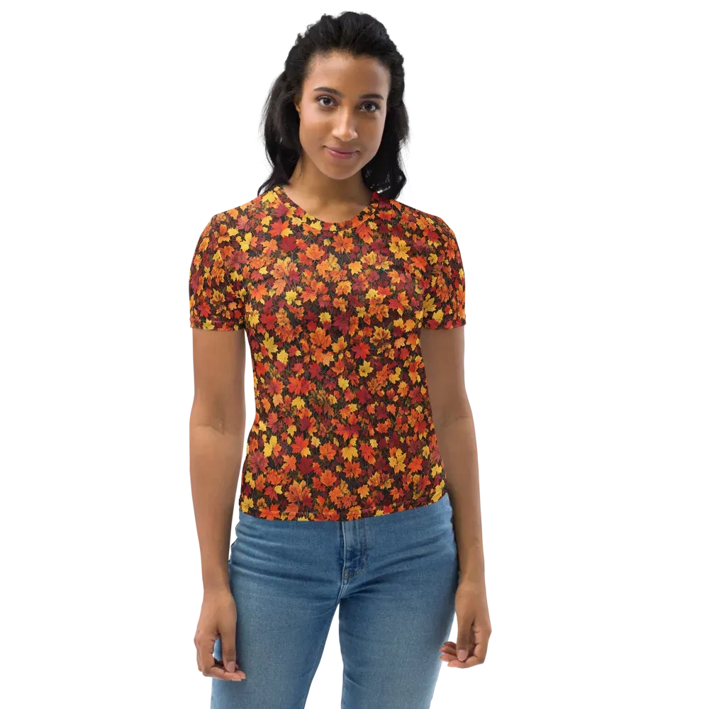 Autumn Canopy on Women's Crew Neck T-Shirt — Front