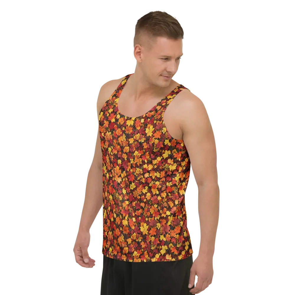 Autumn Canopy on Men's Tank Top — Left Front