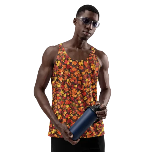 Autumn Canopy on a Men's Tank Top