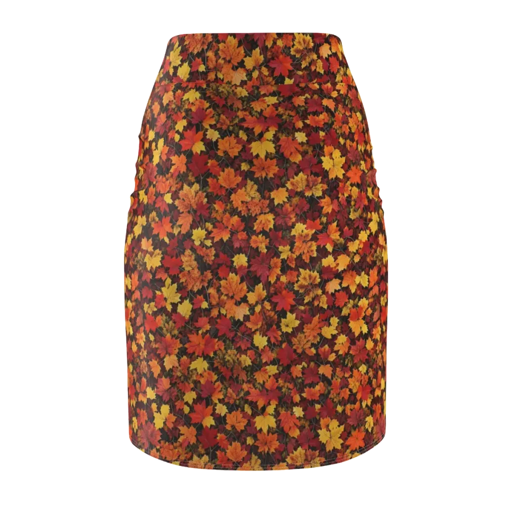 Autumn Canopy on Pencil Skirt — Back