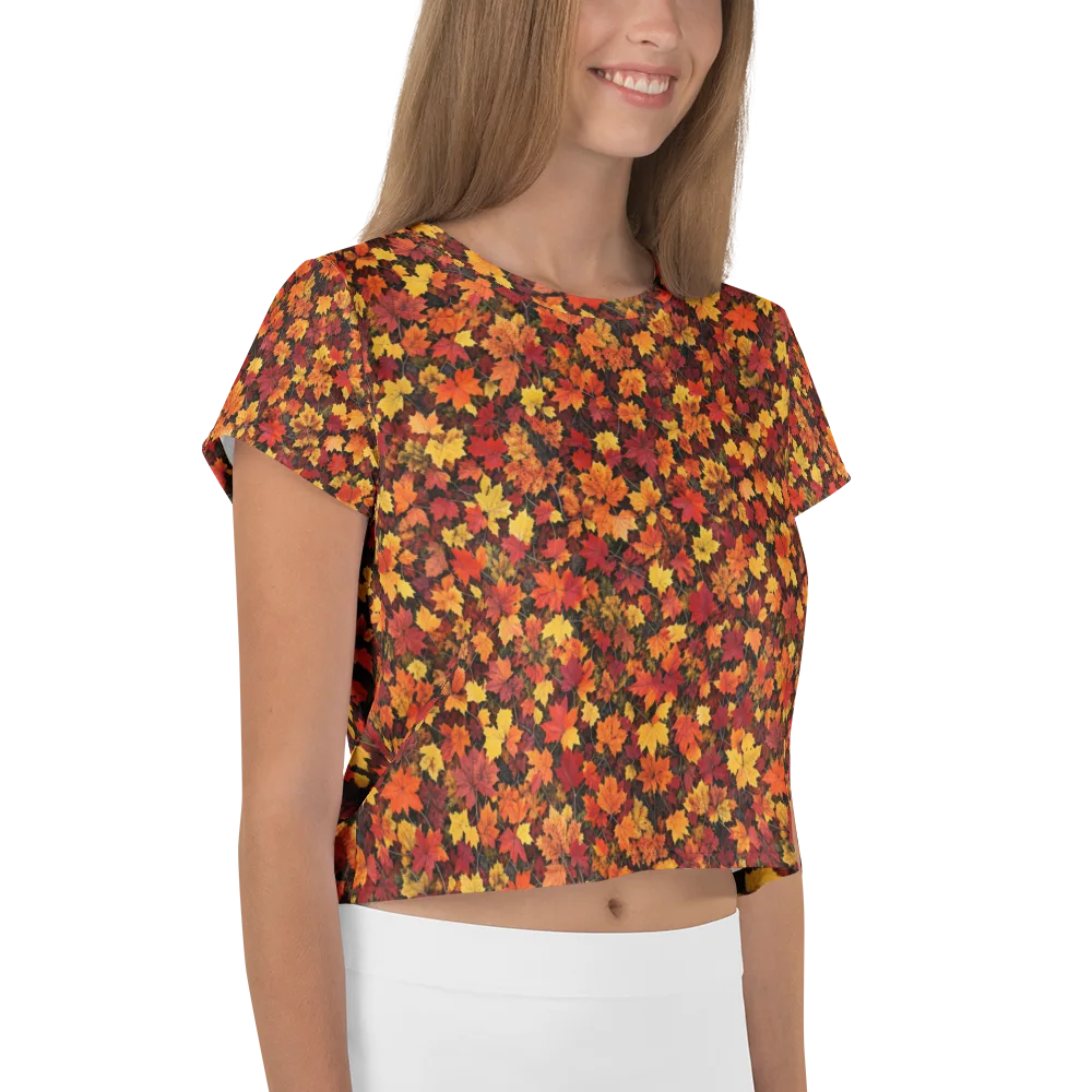 Autumn Canopy on Crop Tee — Right