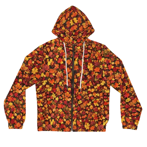 Autumn Canopy on a Women's Full-Zip Hoodie