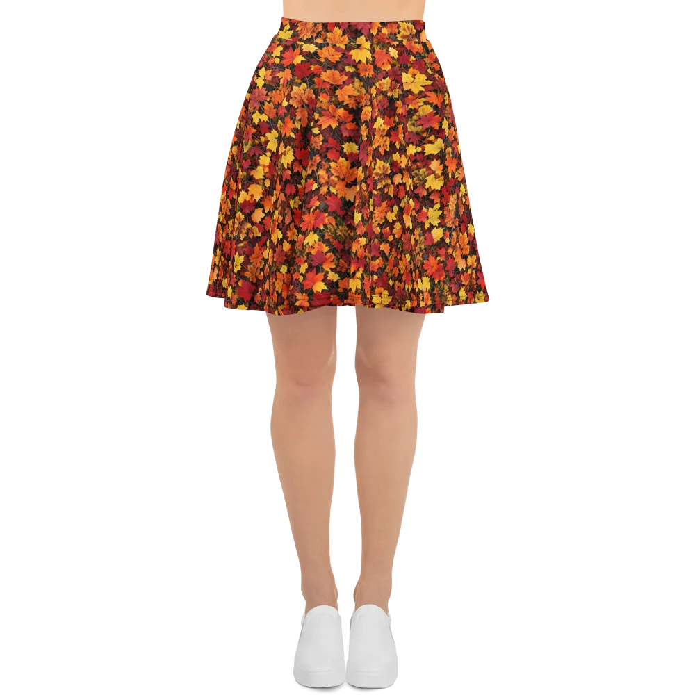 Autumn Canopy on Skater Skirt — Front