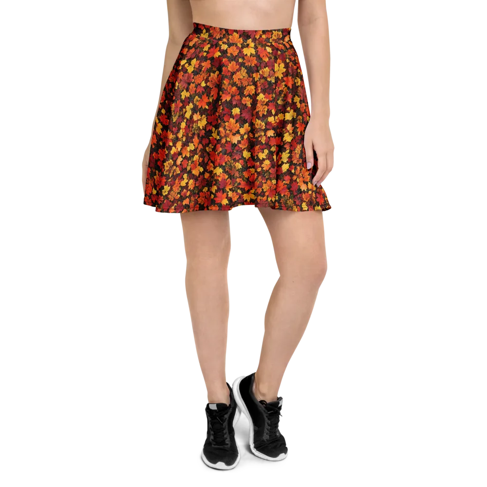 Autumn Canopy on Skater Skirt — Front