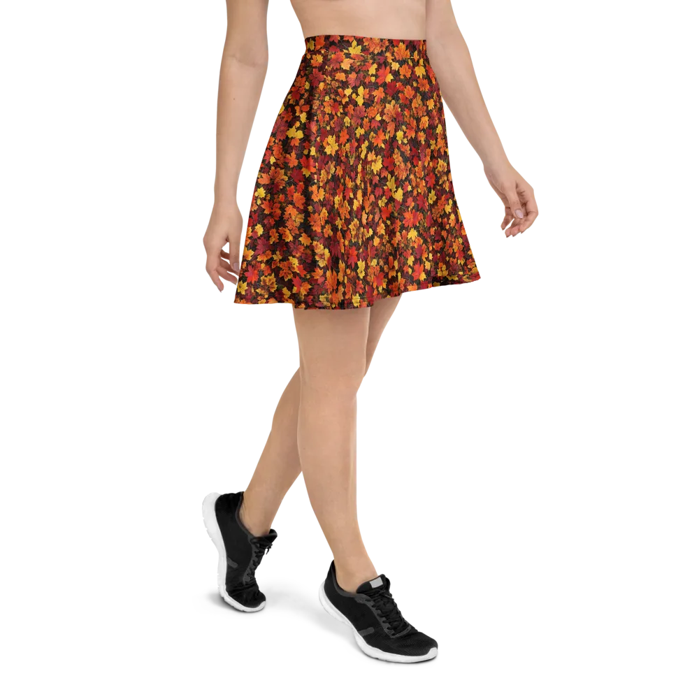 Autumn Canopy on Skater Skirt — Right