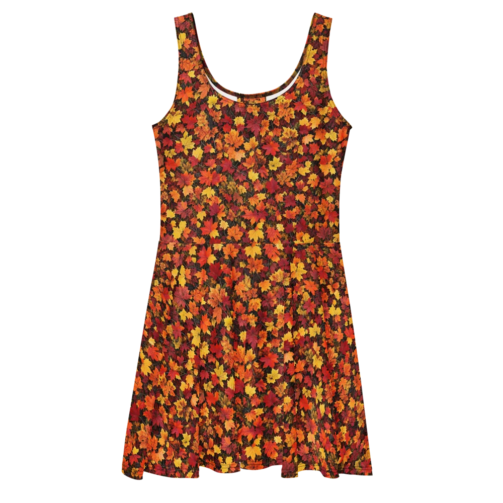 Autumn Canopy on Skater Dress — Front