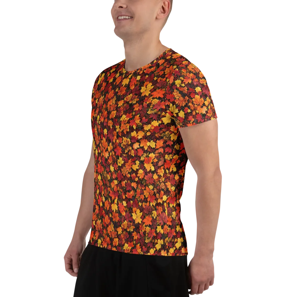 Autumn Canopy on Men's Athletic T-Shirt — Left