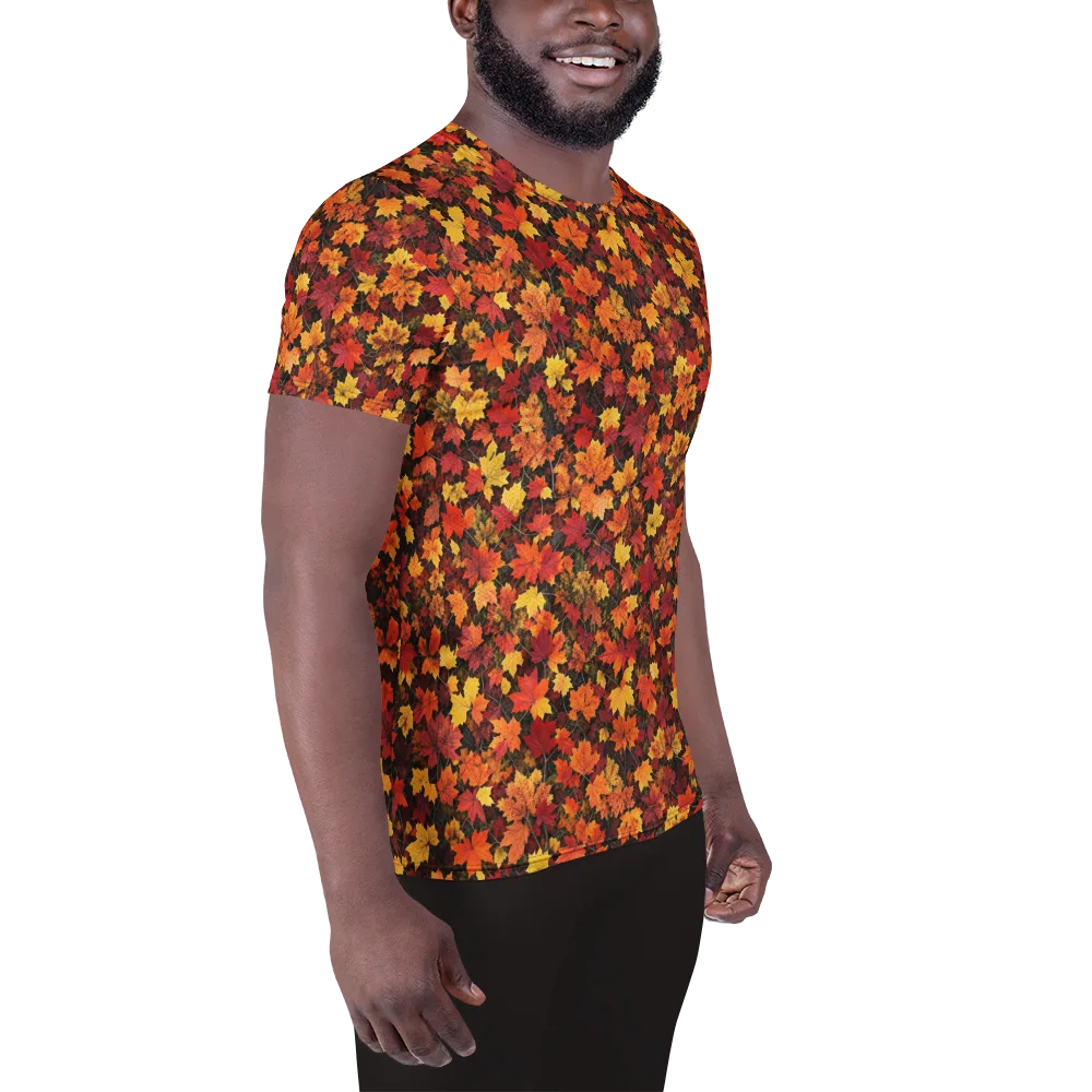 Autumn Canopy on Men's Athletic T-Shirt — Right