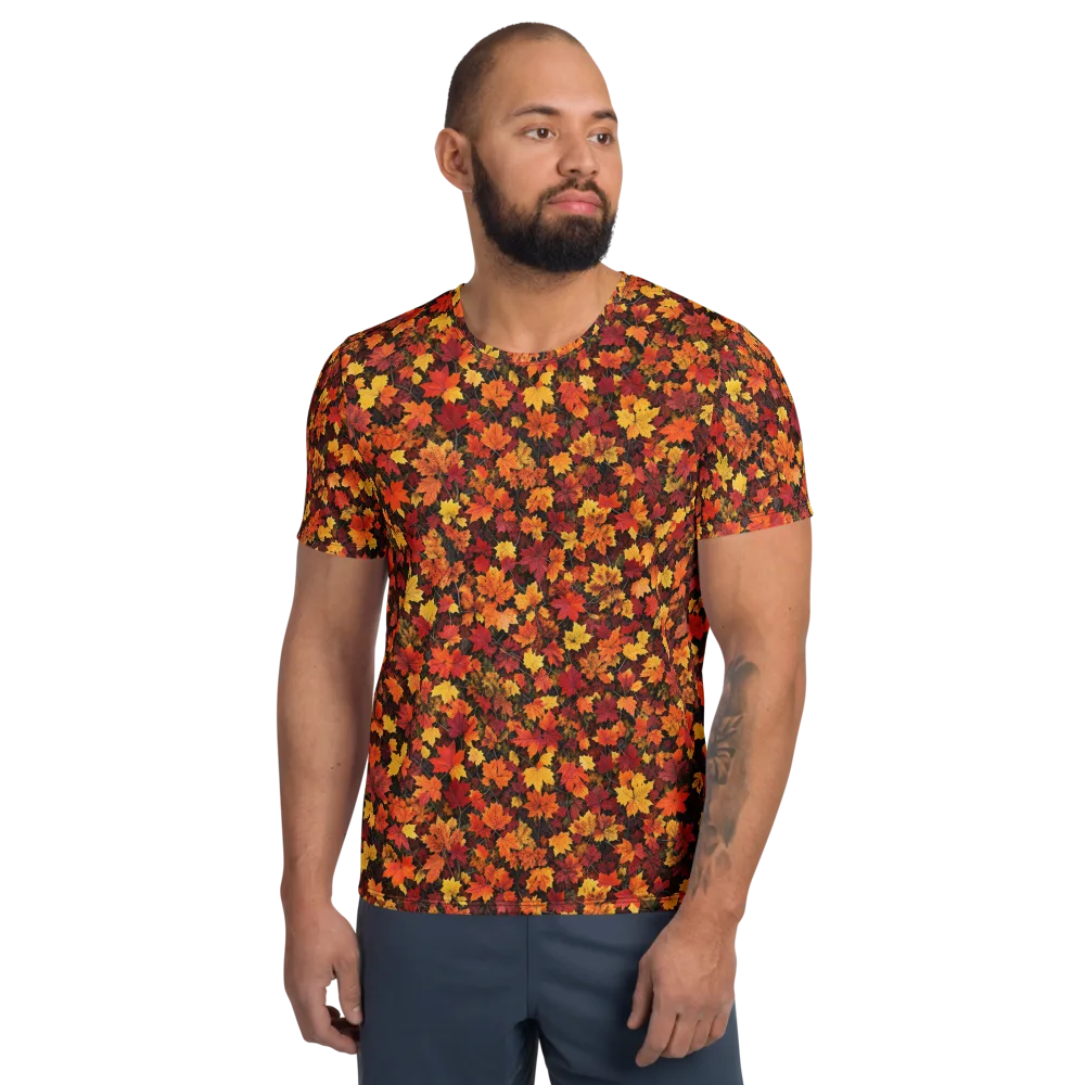 Autumn Canopy on Men's Athletic T-Shirt — Front