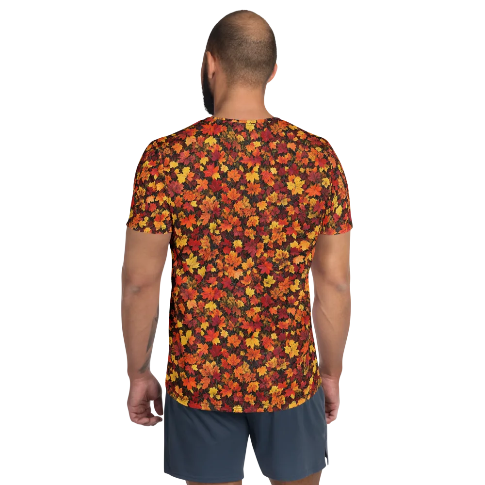 Autumn Canopy on Men's Athletic T-Shirt — Back