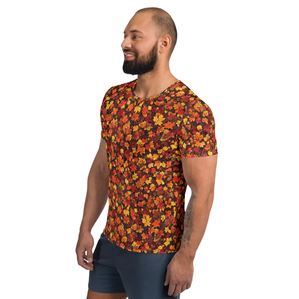 Autumn Canopy on Men's Athletic T-Shirt — Left