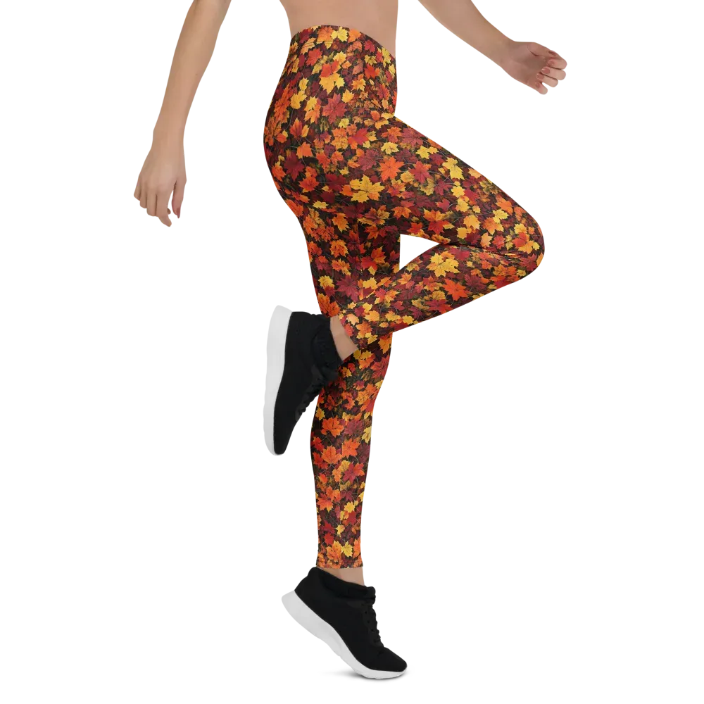 Autumn Canopy on Leggings — Right