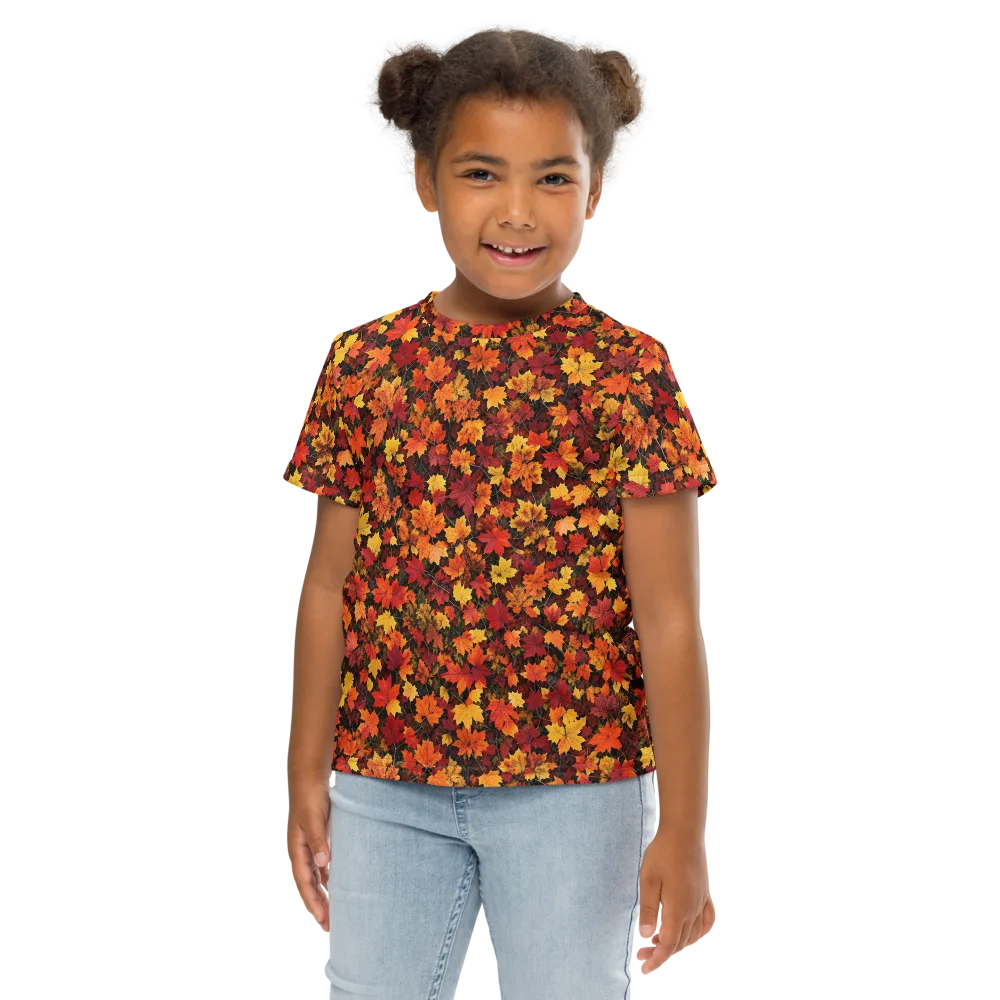 Autumn Canopy on Kids Crew Neck T-Shirt — Front