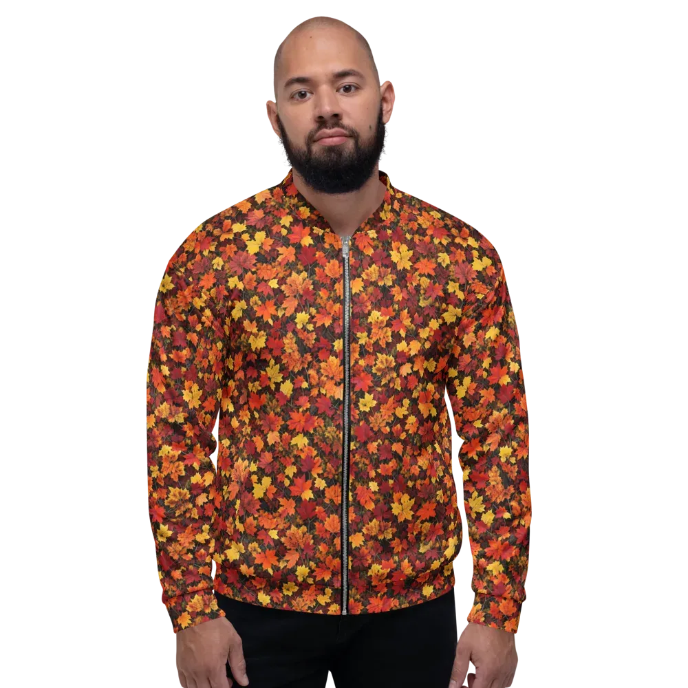 Autumn Canopy on Bomber Jacket — Front