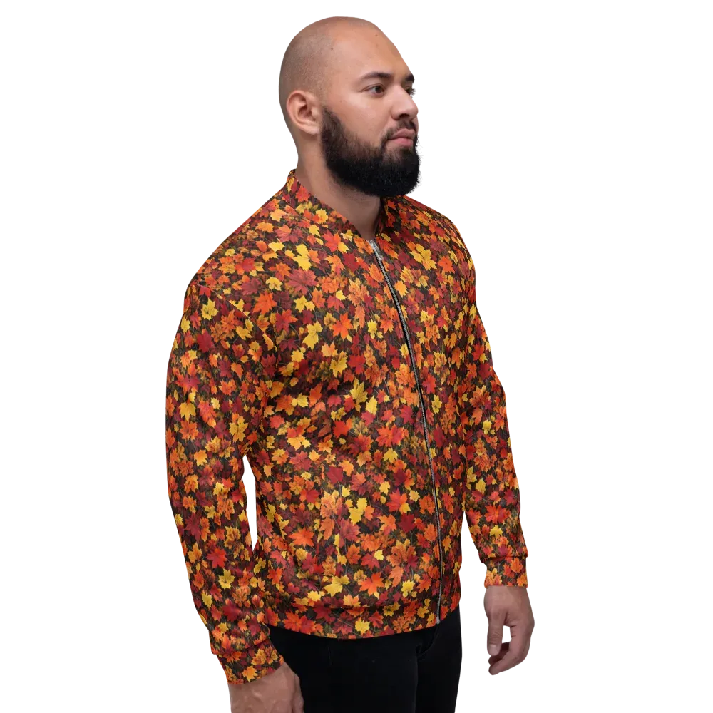 Autumn Canopy on Bomber Jacket — Right