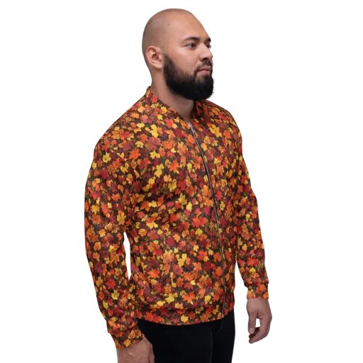 Autumn Canopy on a Bomber Jacket