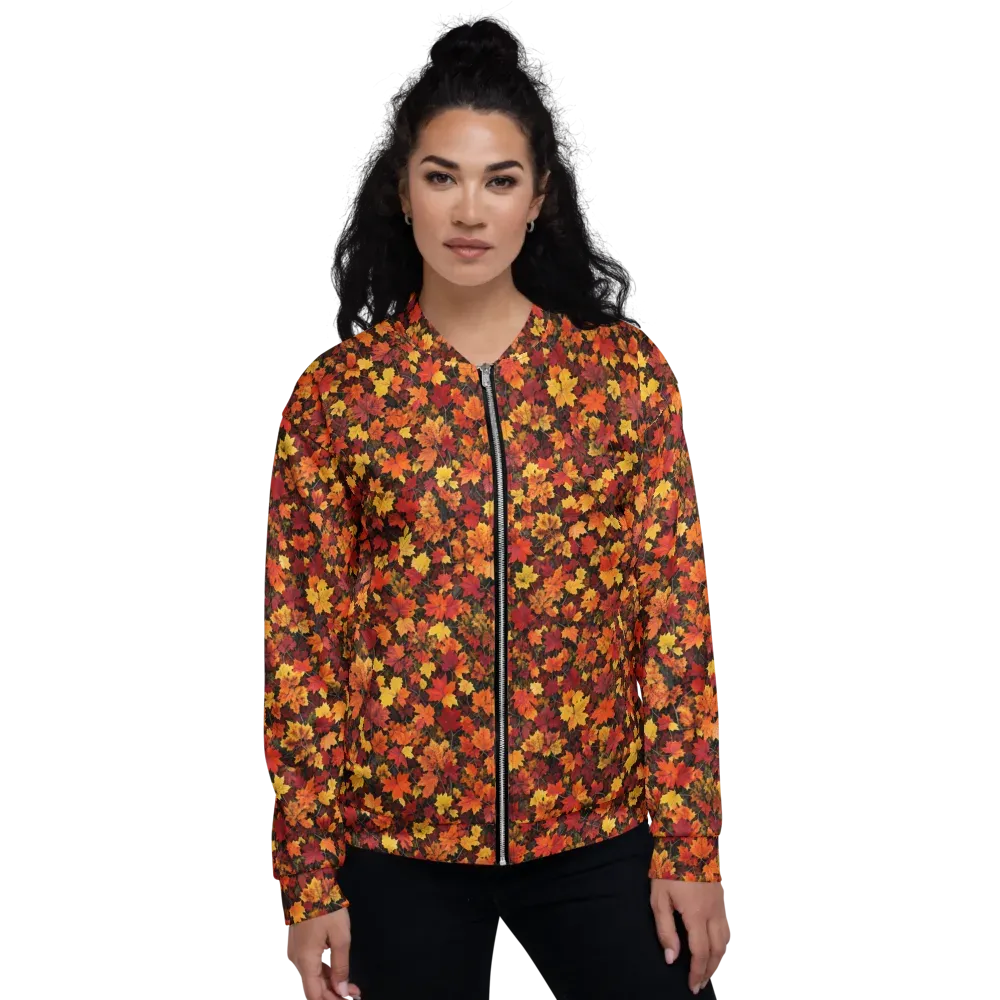 Autumn Canopy on Bomber Jacket — Front