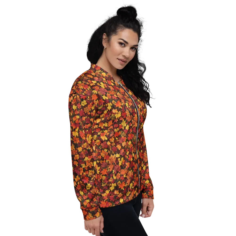 Autumn Canopy on Bomber Jacket — Right
