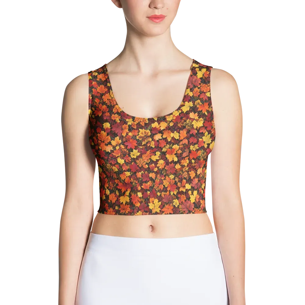 Autumn Canopy on Crop Top — Front