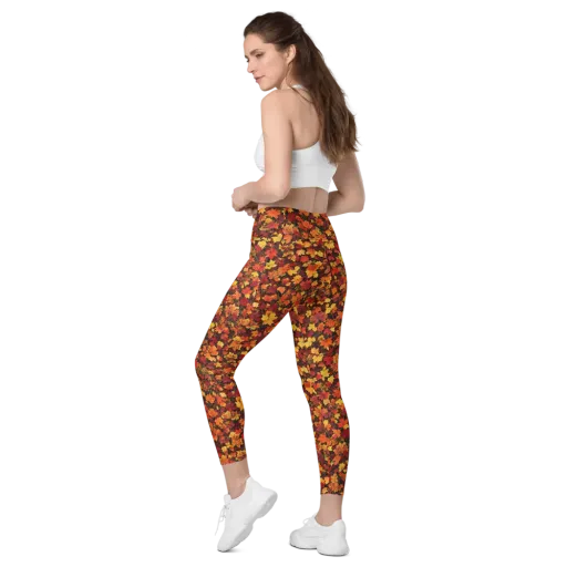 Autumn Canopy on a Leggings with Pockets
