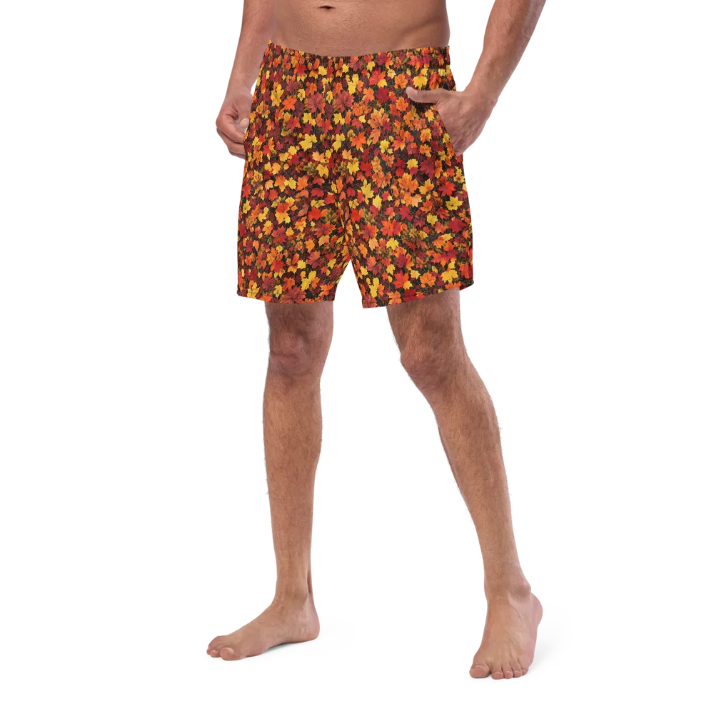 Autumn Canopy on Swim Trunks — Left Front