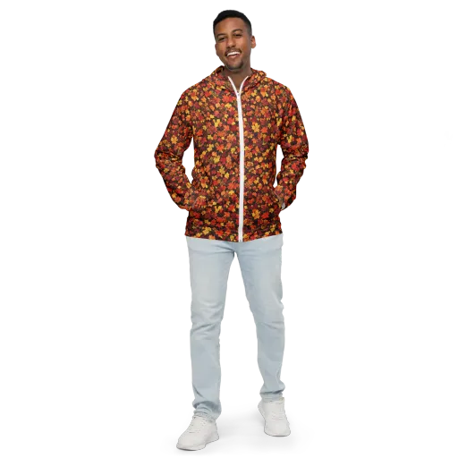 Autumn Canopy on a Men's Windbreaker