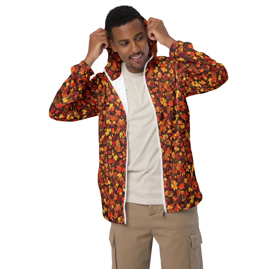 Autumn Canopy on Men's Windbreaker — Front